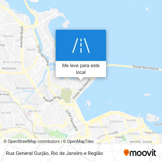 Rua General Gurjão mapa
