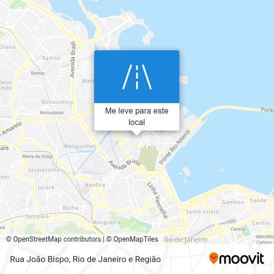 Rua João Bispo mapa