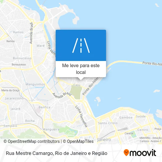 Rua Mestre Camargo mapa