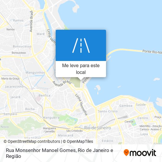 Rua Monsenhor Manoel Gomes mapa