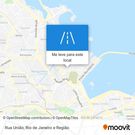 Rua União mapa
