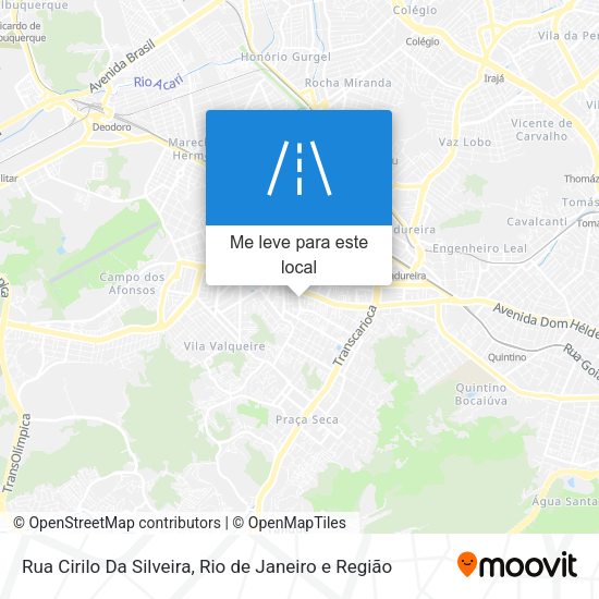 Rua Cirilo Da Silveira mapa