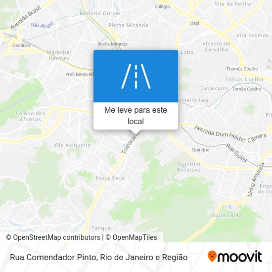 Rua Comendador Pinto mapa