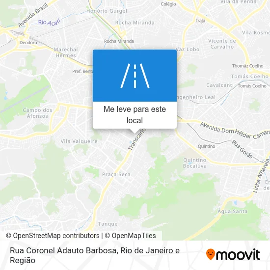 Rua Coronel Adauto Barbosa mapa