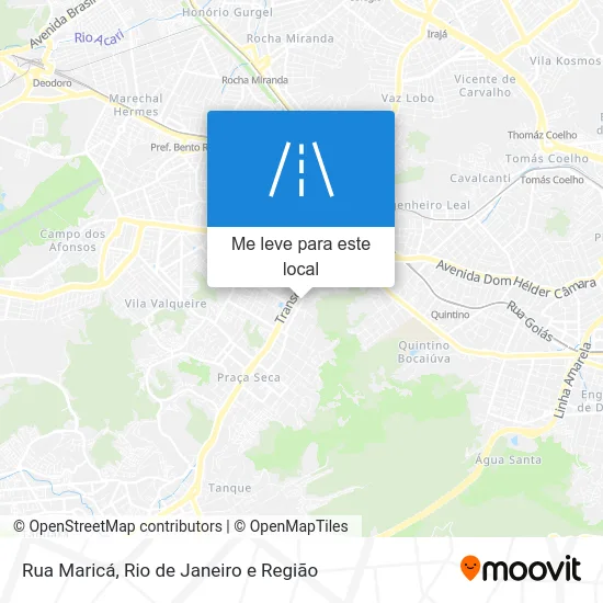Rua Maricá mapa