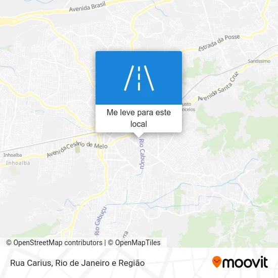 Rua Carius mapa