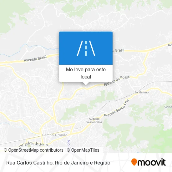 Rua Carlos Castilho mapa