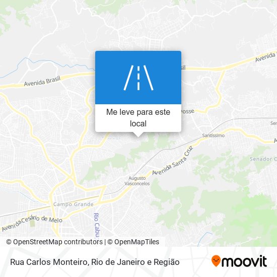 Rua Carlos Monteiro mapa