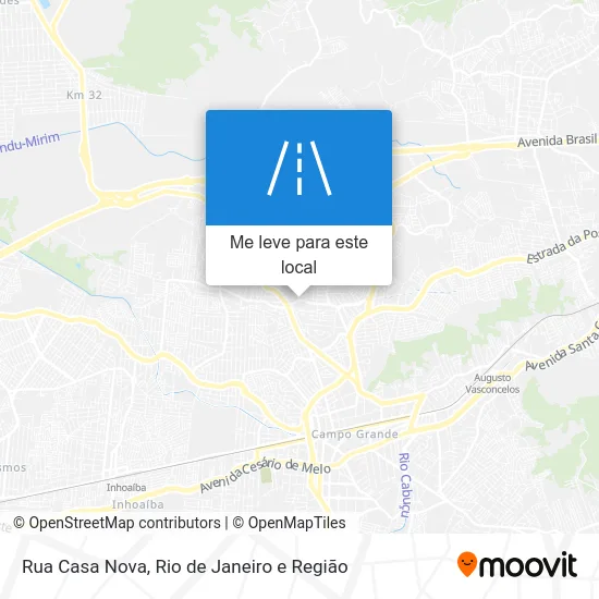 Rua Casa Nova mapa