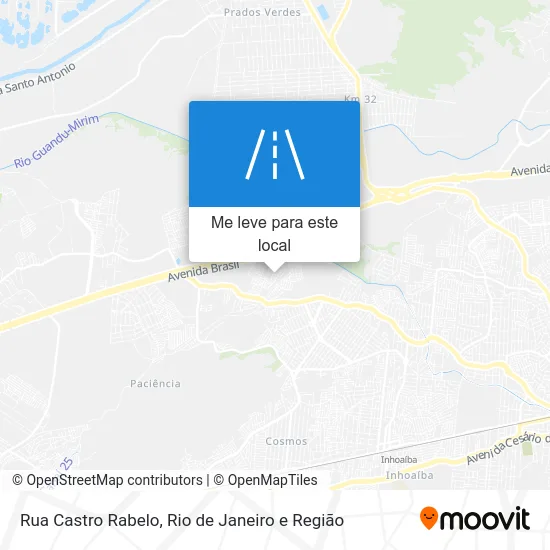 Rua Castro Rabelo mapa