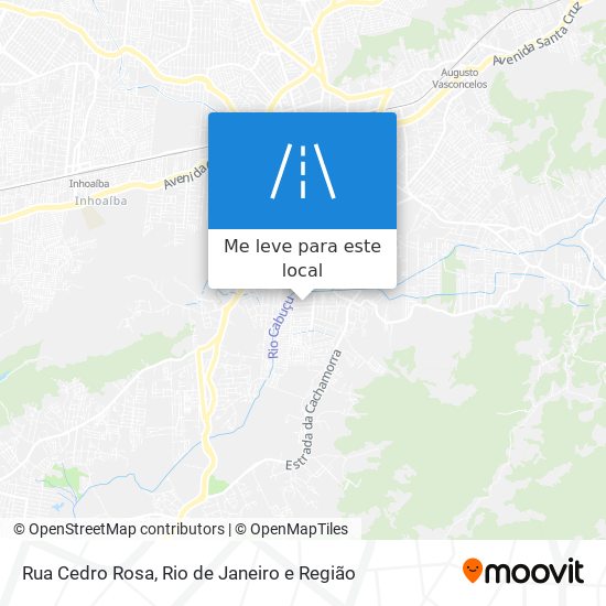Rua Cedro Rosa mapa