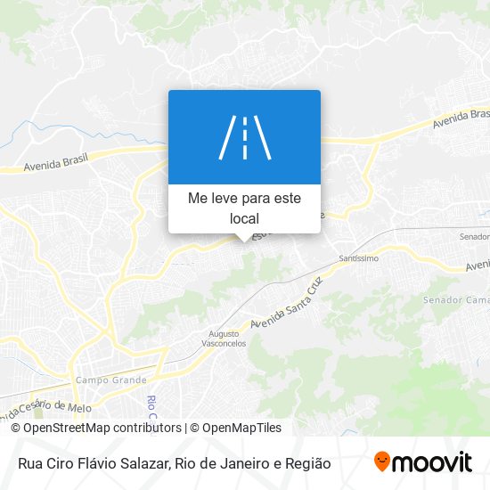 Rua Ciro Flávio Salazar mapa