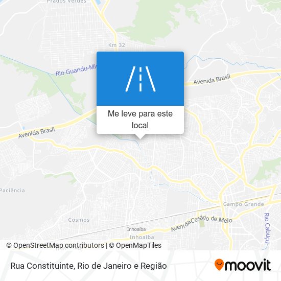 Rua Constituinte mapa