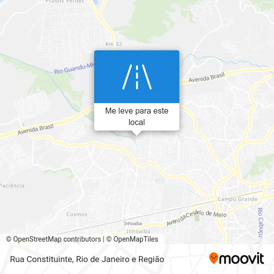 Rua Constituinte mapa
