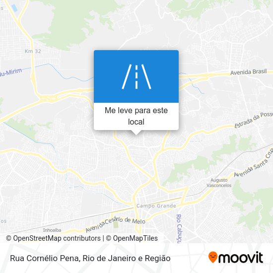 Rua Cornélio Pena mapa