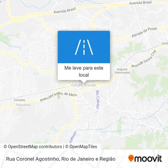 Rua Coronel Agostinho mapa