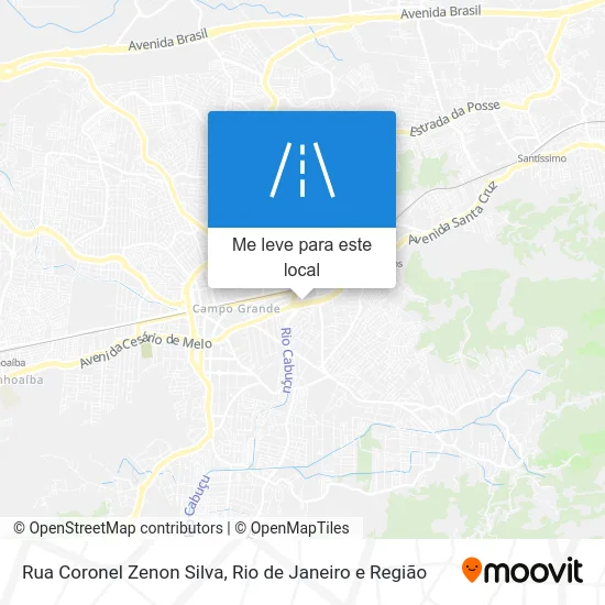 Rua Coronel Zenon Silva mapa