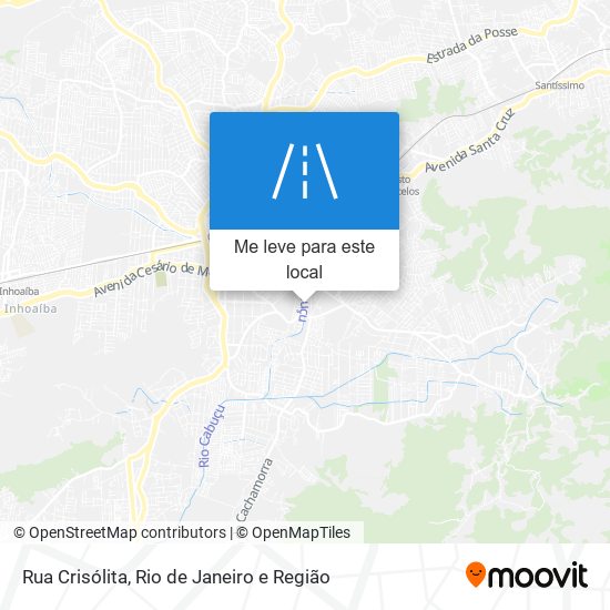 Rua Crisólita mapa