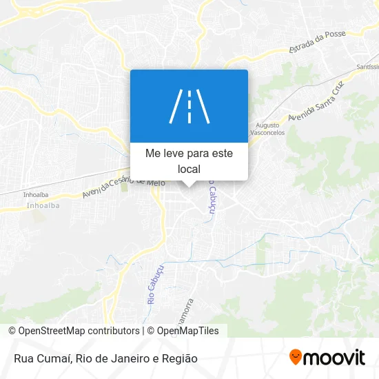 Rua Cumaí mapa