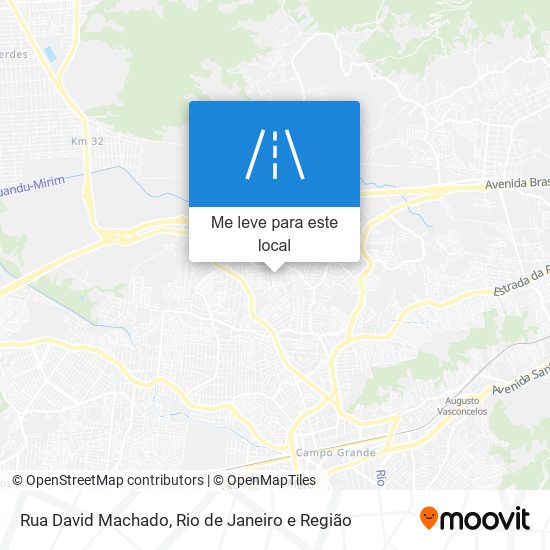 Rua David Machado mapa