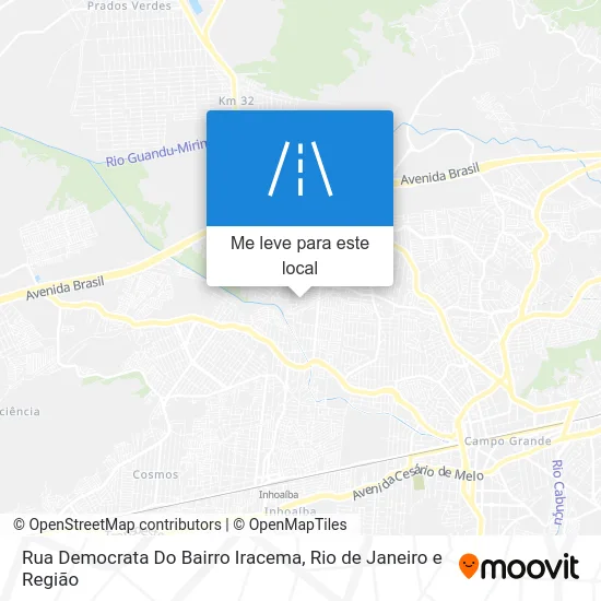 Rua Democrata Do Bairro Iracema mapa