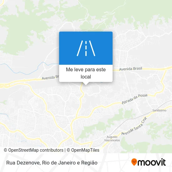 Rua Dezenove mapa