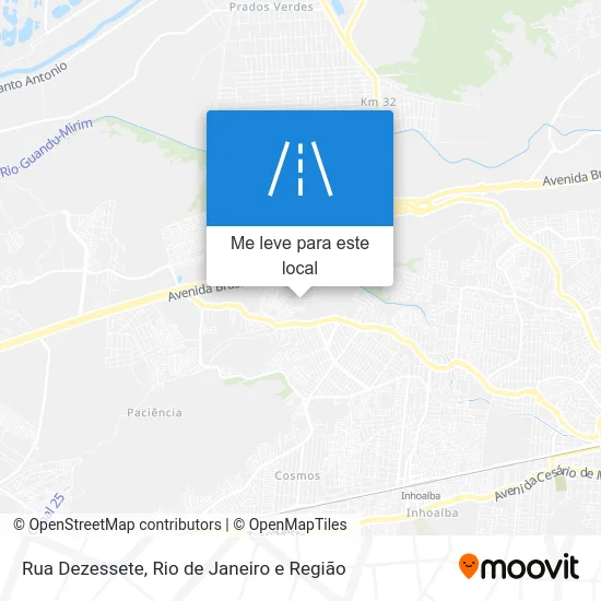 Rua Dezessete mapa
