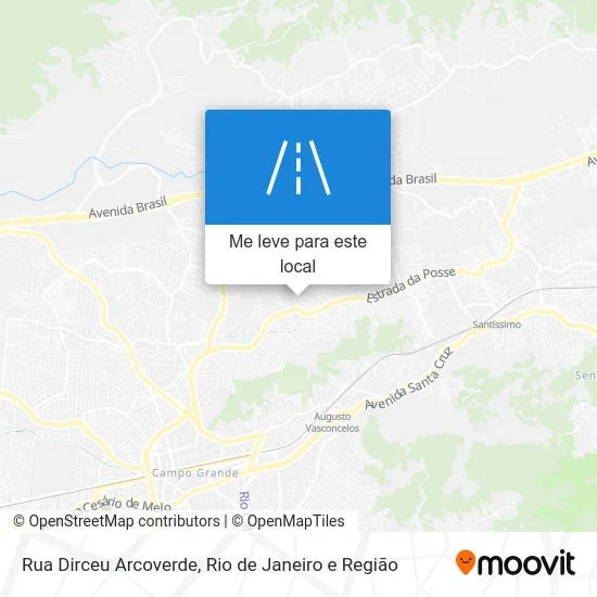 Rua Dirceu Arcoverde mapa