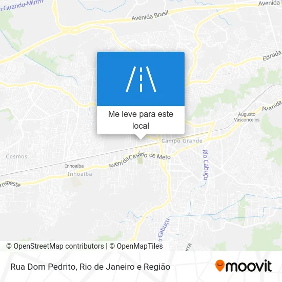 Rua Dom Pedrito mapa