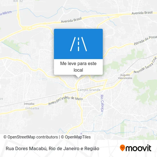 Rua Dores Macabú mapa