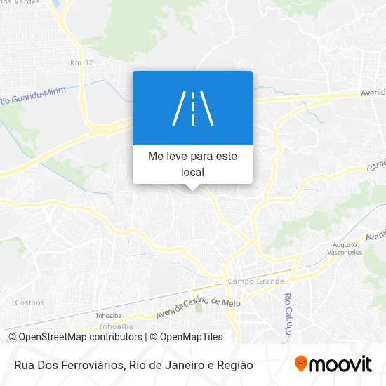 Rua Dos Ferroviários mapa