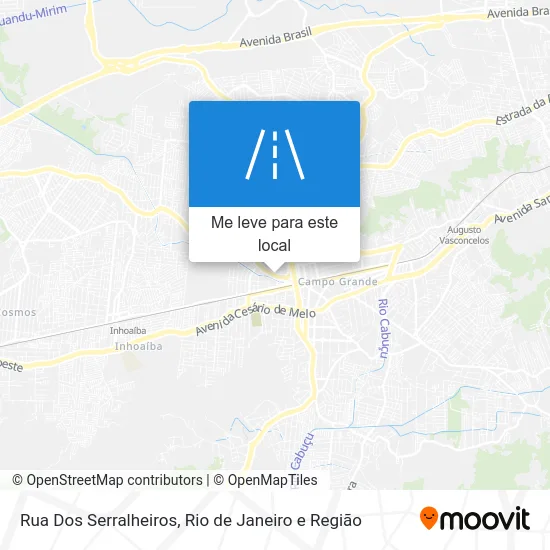 Rua Dos Serralheiros mapa