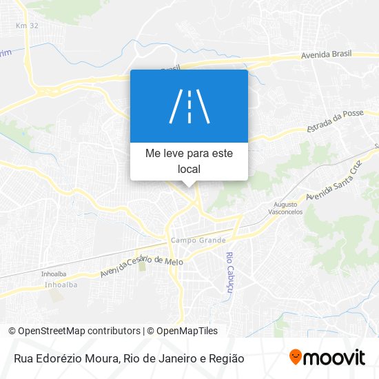 Rua Edorézio Moura mapa