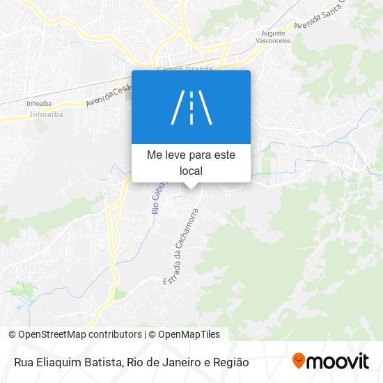 Rua Eliaquim Batista mapa