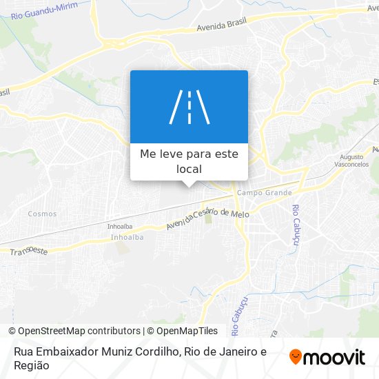 Rua Embaixador Muniz Cordilho mapa
