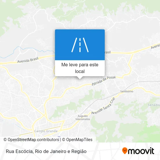 Rua Escócia mapa