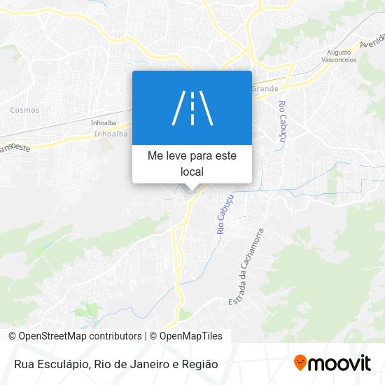 Rua Esculápio mapa