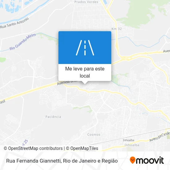 Rua Fernanda Giannetti mapa