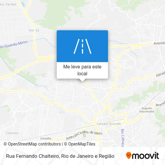 Rua Fernando Chalteiro mapa