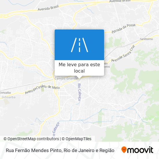 Rua Fernão Mendes Pinto mapa