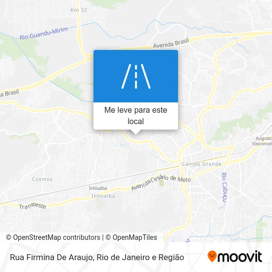 Rua Firmina De Araujo mapa