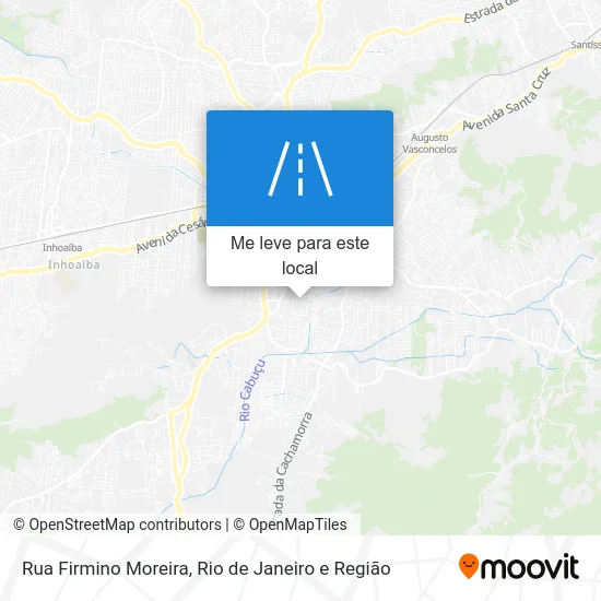Rua Firmino Moreira mapa