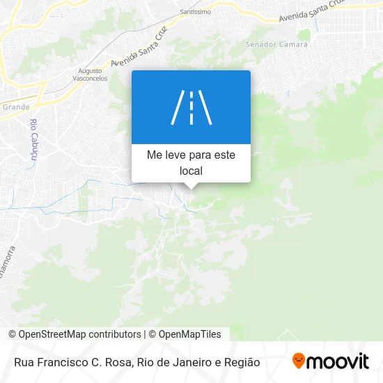 Rua Francisco C. Rosa mapa