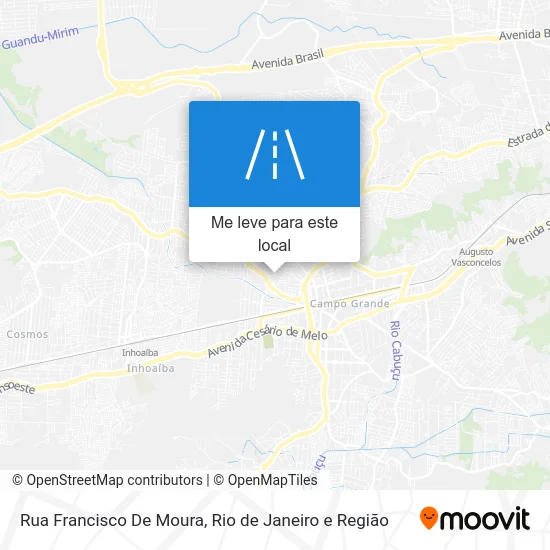 Rua Francisco De Moura mapa