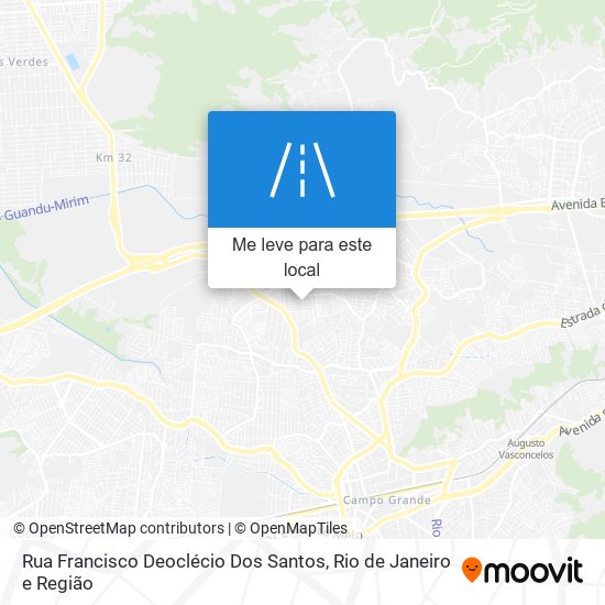 Rua Francisco Deoclécio Dos Santos mapa