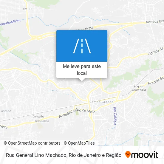 Rua General Lino Machado mapa