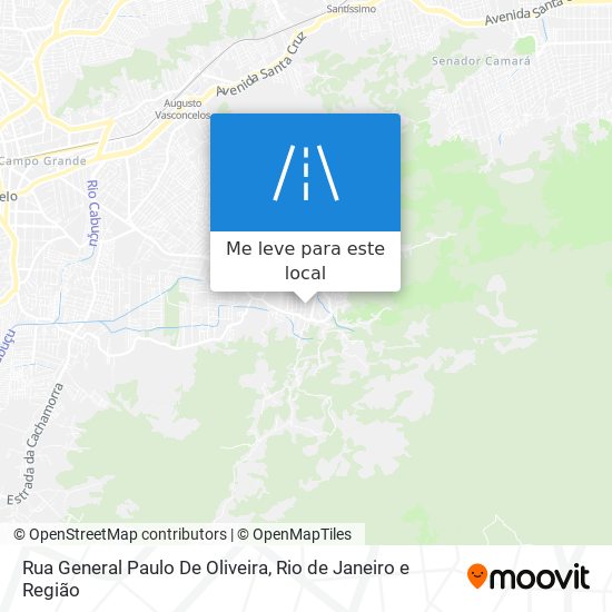 Rua General Paulo De Oliveira mapa