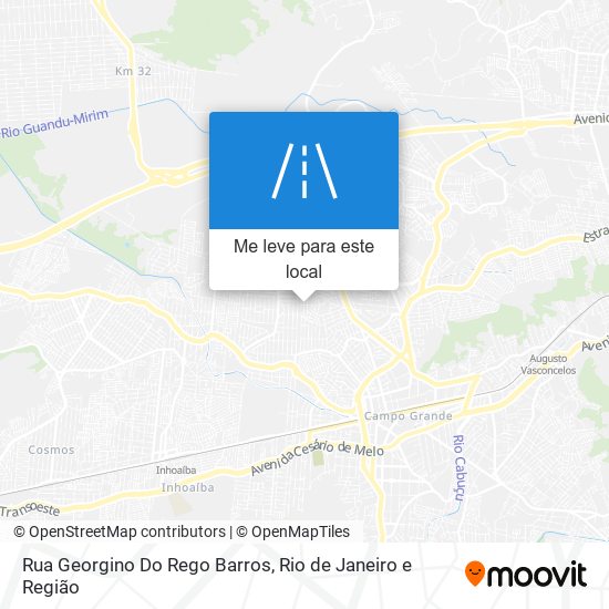 Rua Georgino Do Rego Barros mapa