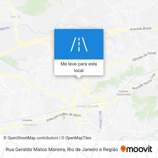 Rua Geraldo Matos Moreira mapa