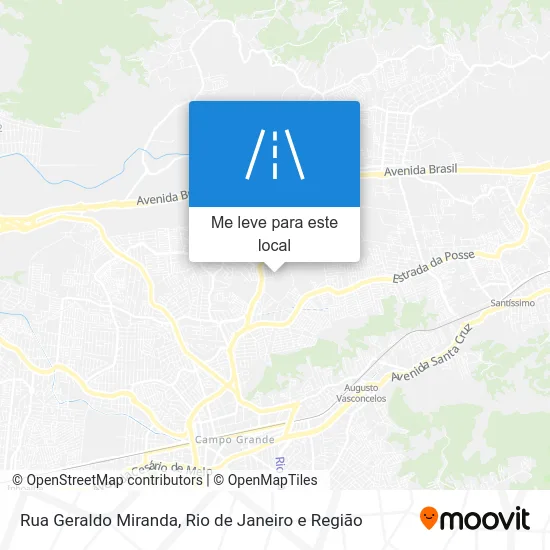 Rua Geraldo Miranda mapa